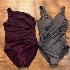Bundle Miraclesuit One-Piece Swimsuit Sz 10